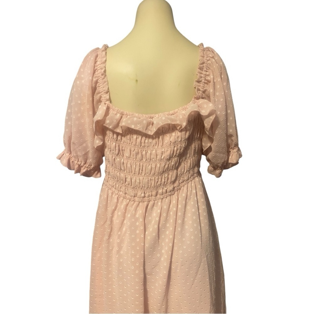 Orange Cream Ruffled Puff Sleeve Sundress - Picture 10 of 10